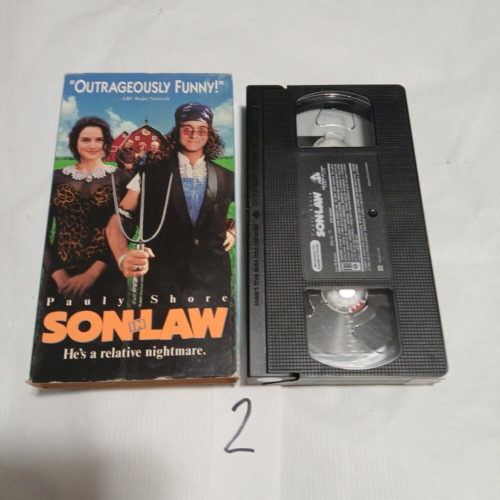 Son In Law Pauly Shore Carla Gugino VHS Tape MTV Encino Man 90's 2 Bundle & Save